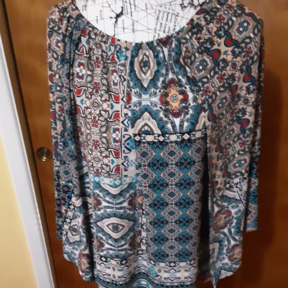Cato bohemian style top size Large